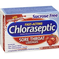 Chloraseptic Sore Throat Lozenges Sucrose Free Berry Cherry