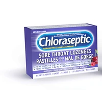 Chloraseptic Sore Throat Lozenges Sucrose Free Berry Cherry