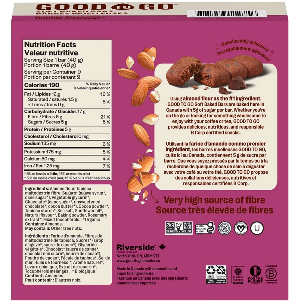 Soft Baked Bar Double Chocolate