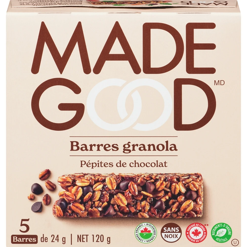 Chocolate Chip Granola Bars
