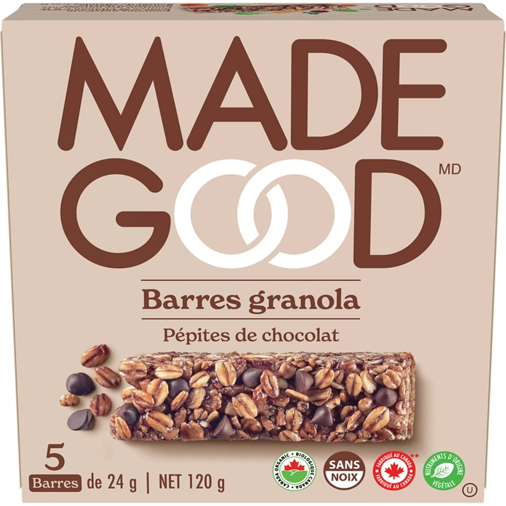 Barres granola Pépites de chocolat