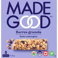 Mixed Berry Granola Bars