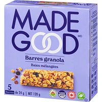 Mixed Berry Granola Bars
