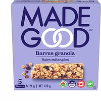 Mixed Berry Granola Bars