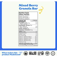 Mixed Berry Granola Bars