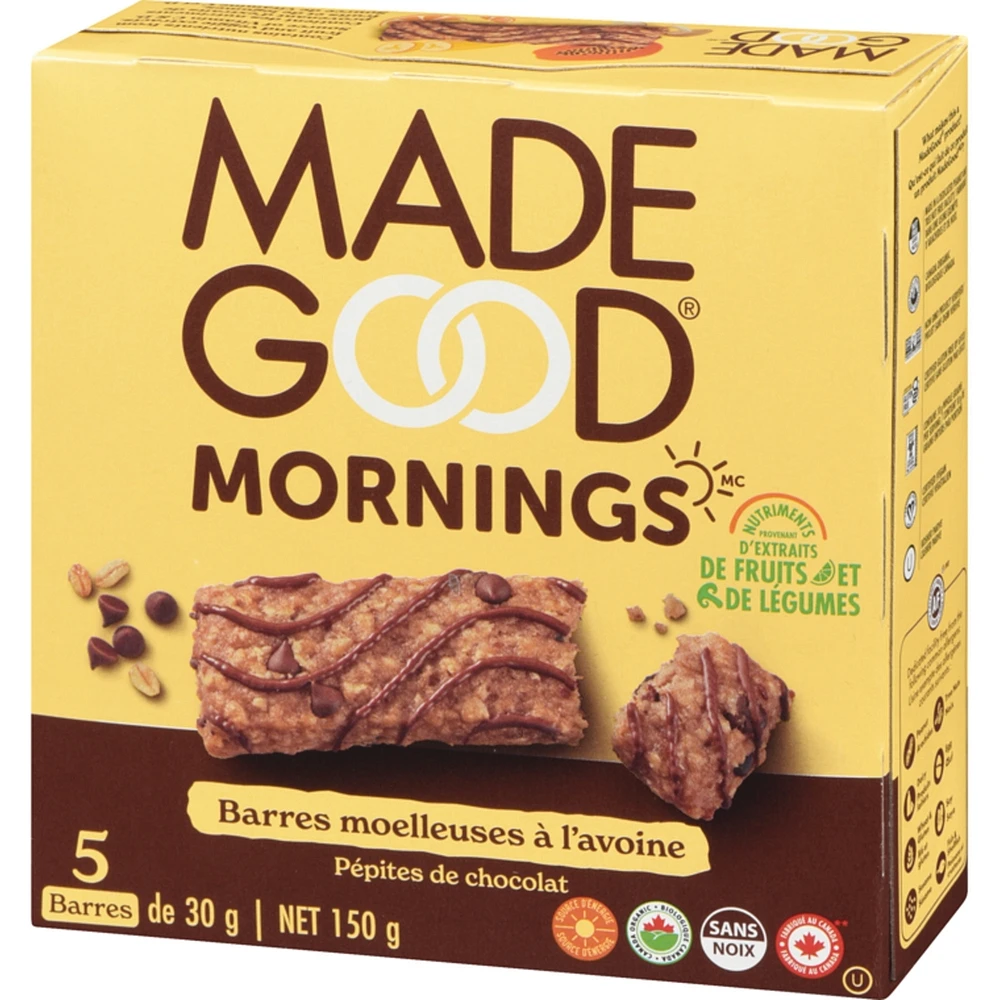Chocolate Chip Morning Bars