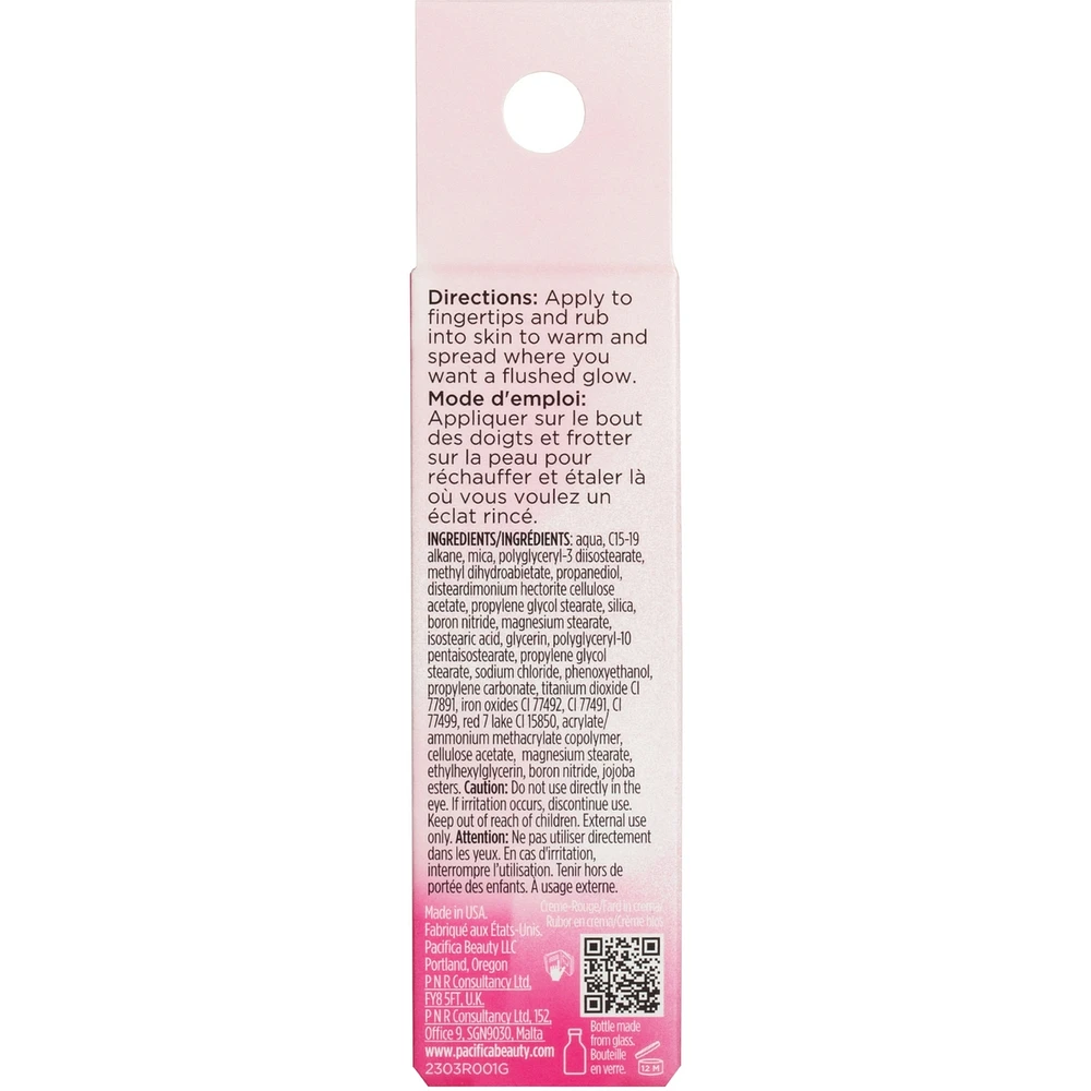 Fard à joues en crème Mood Glow changeant de couleur selon le pH
