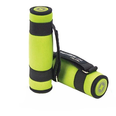Soft Dumbbells, Pair, L 6x W 5x H 9.50, Lime, Unisex, 1 kg