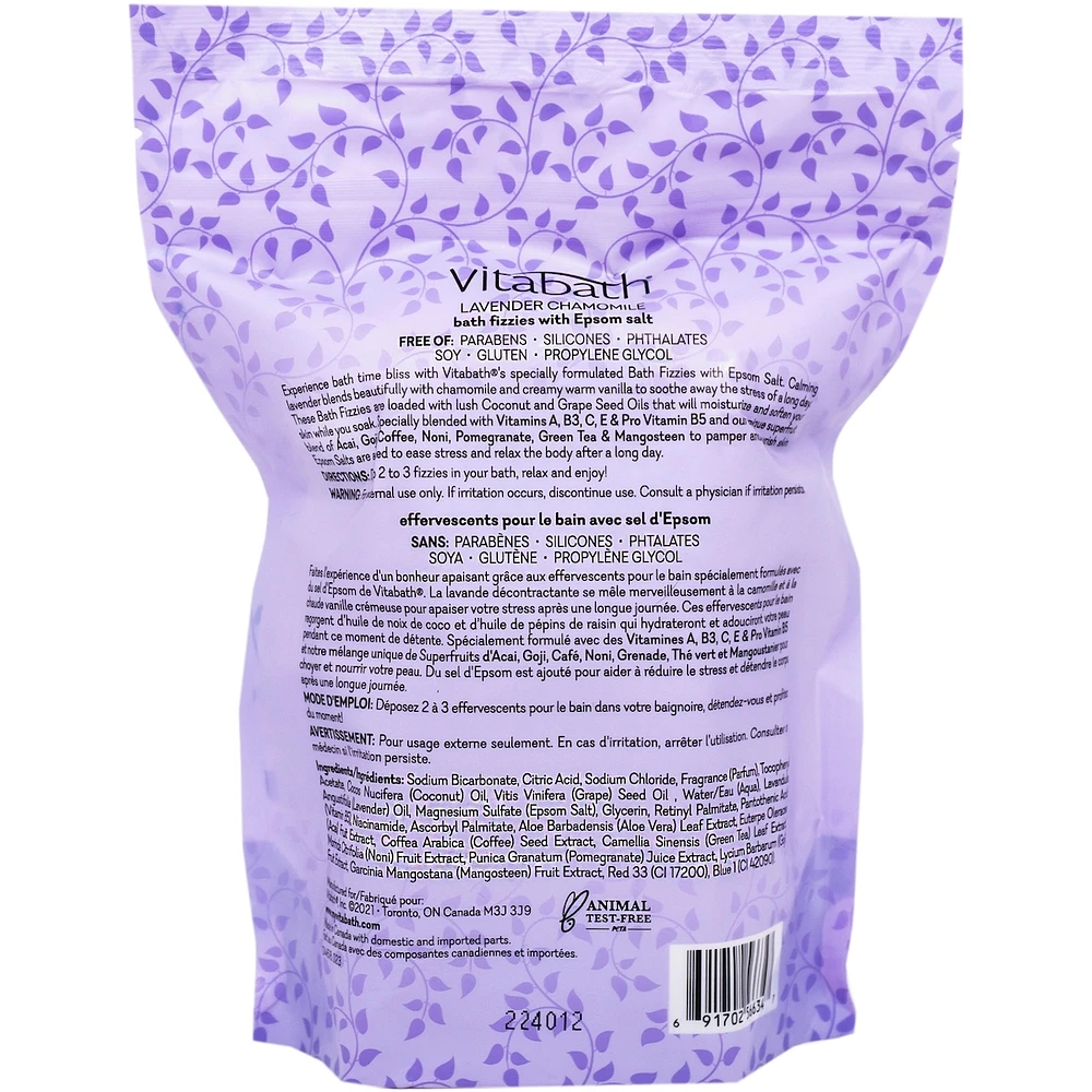 Lavender Chamomile Bath Fizzies