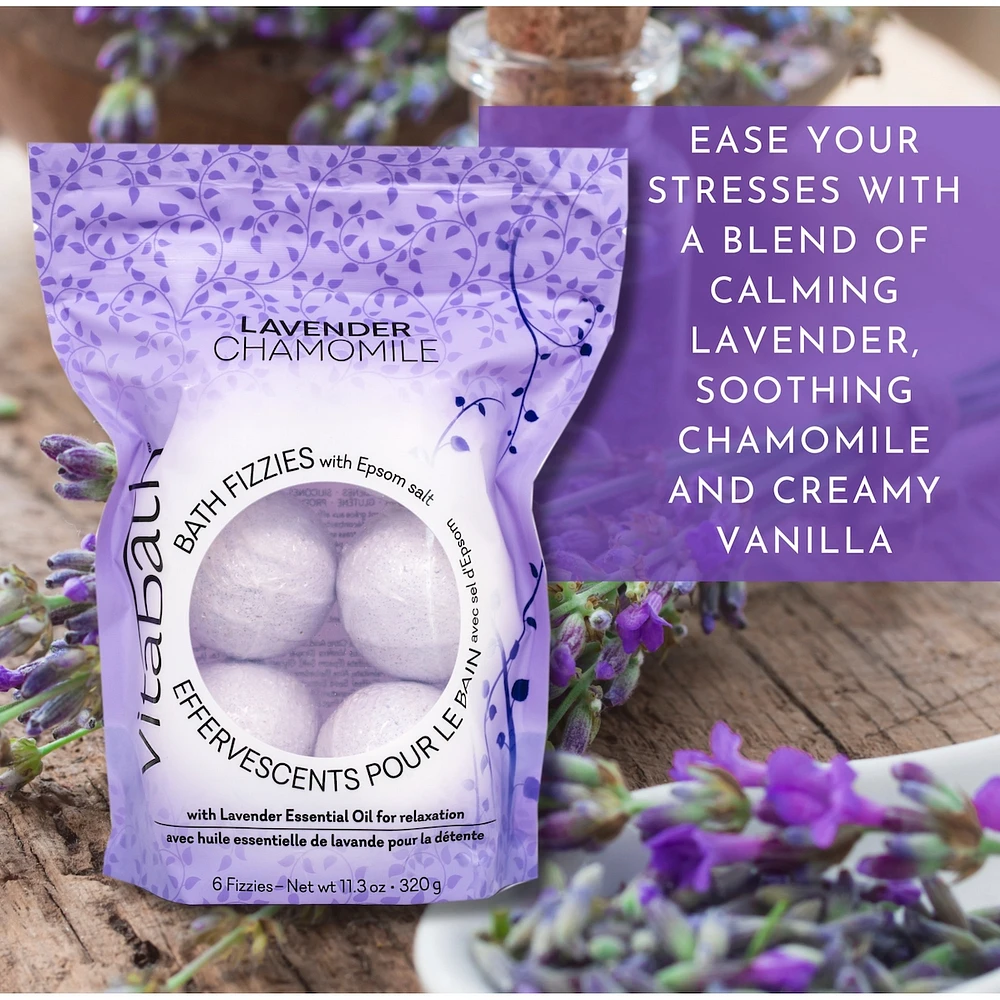 Lavender Chamomile Bath Fizzies