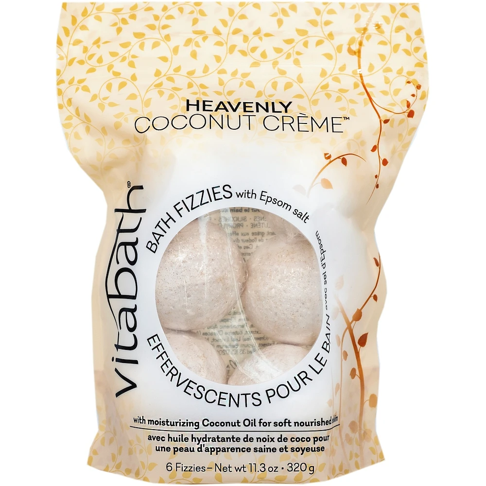 Heavenly Coconut Crème Bath Fizzies