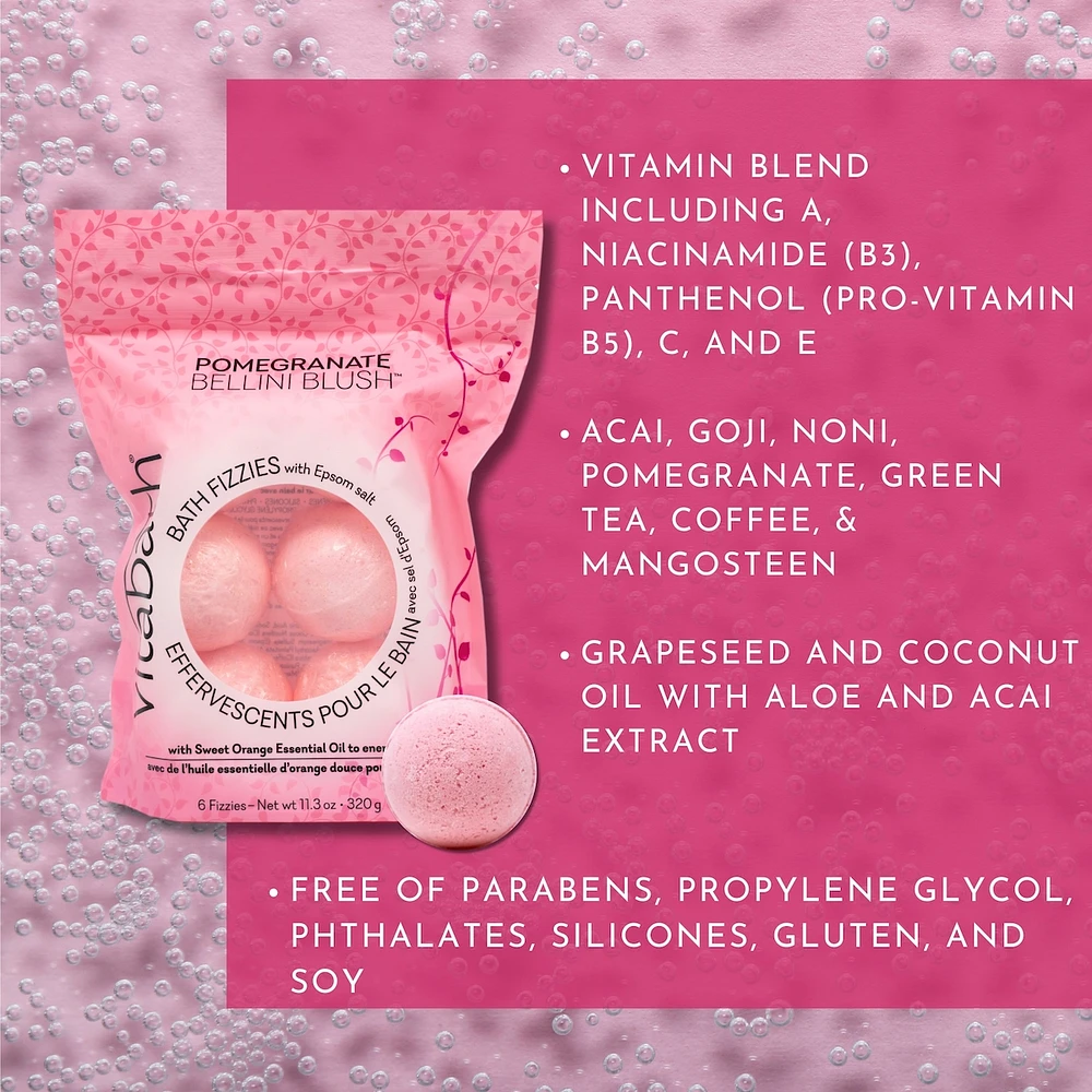 Pomegranate Bellini Blush Bath Fizzies