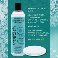 Cucumber & White Tea Paraben & Dye Free Mositurizing Body Wash