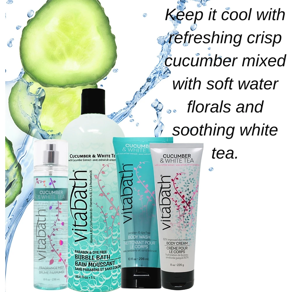 Cucumber & White Tea Paraben & Dye Free Mositurizing Body Wash