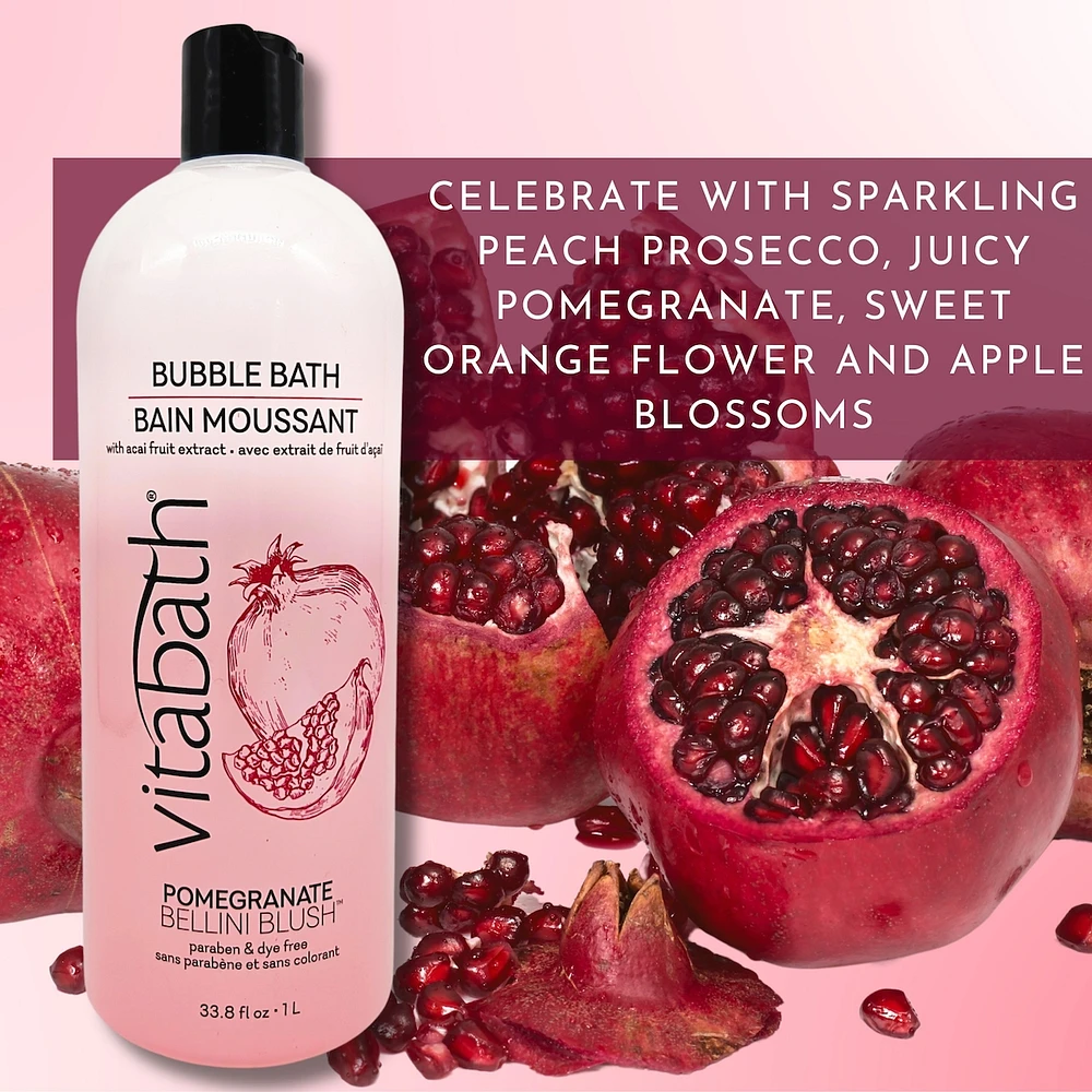Pomegranate Bellini Blush Paraben & Dye Free Bubble Bath