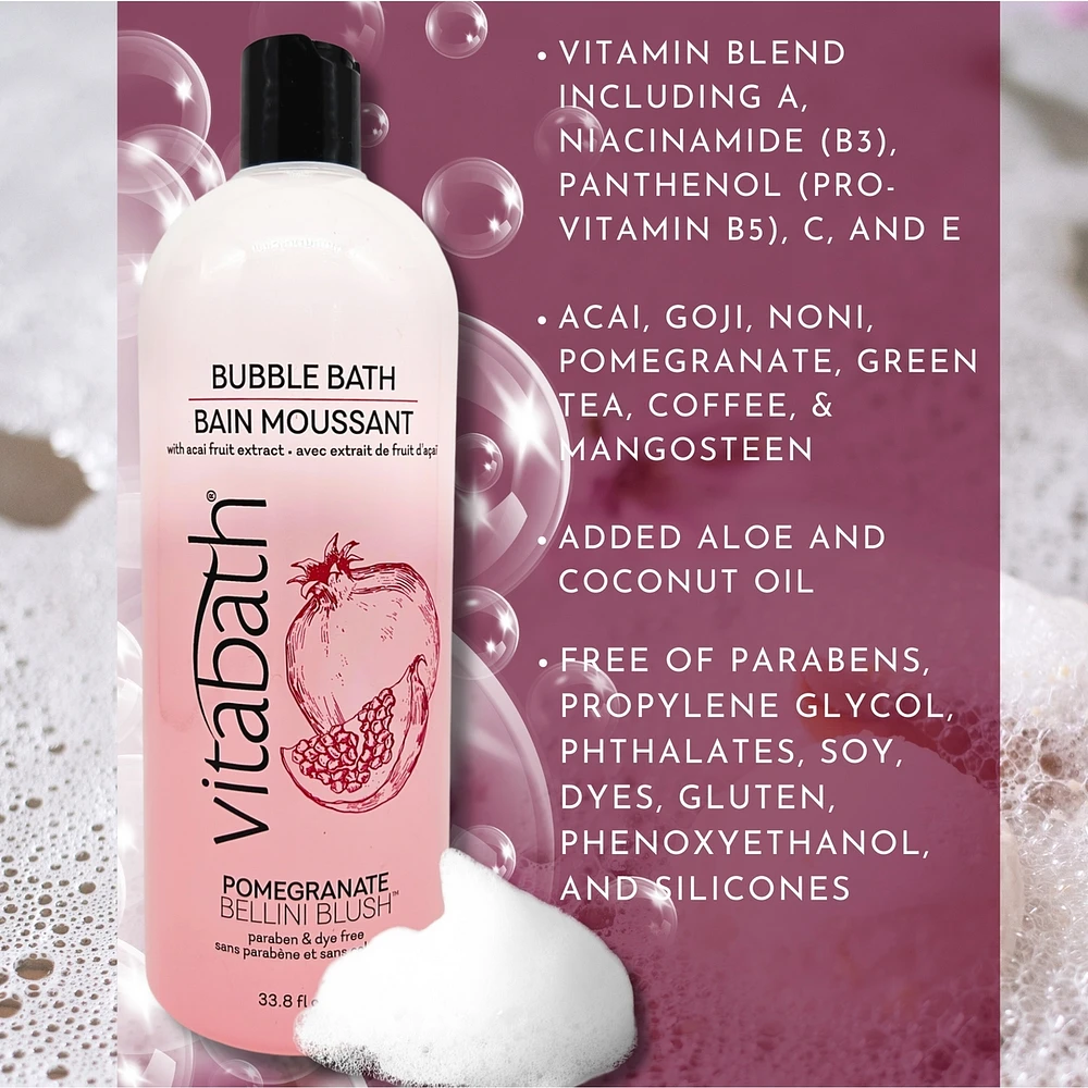 Pomegranate Bellini Blush Paraben & Dye Free Bubble Bath