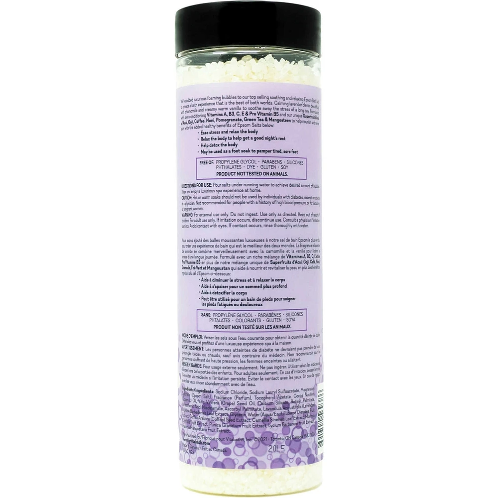 Cucumber & White Tea Foaming Bath Salts