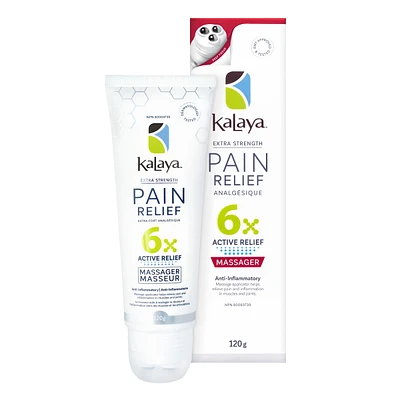 6X Extra Strength Pain Relief Cream Massager
