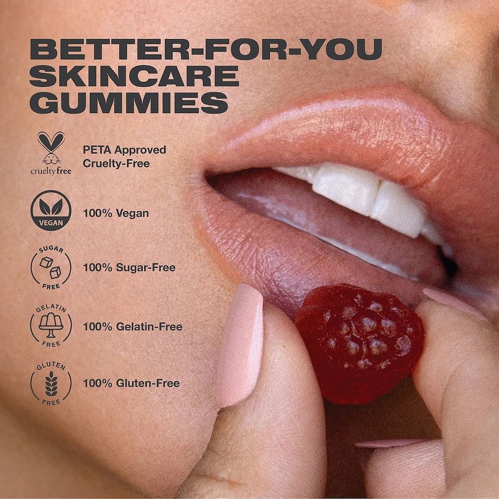 GLOW Skincare Gummies for Hydration, Collagen Boosting