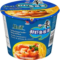 Bowl Instant Noodles Shrimp Fish Flavor