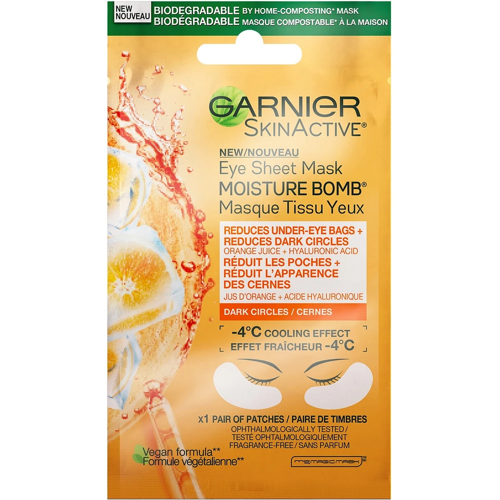 SkinActive Moisture Bomb Brightening Eye Sheet Mask