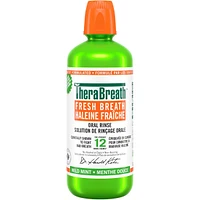 TheraBreath Solution de rinçage orale haleine fraîche menthe douce 1L