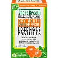 TheraBreath Dry Mouth Lozenges Mandarin Mint 72 Wrapped Lozenges