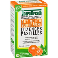 TheraBreath Dry Mouth Lozenges Mandarin Mint 72 Wrapped Lozenges