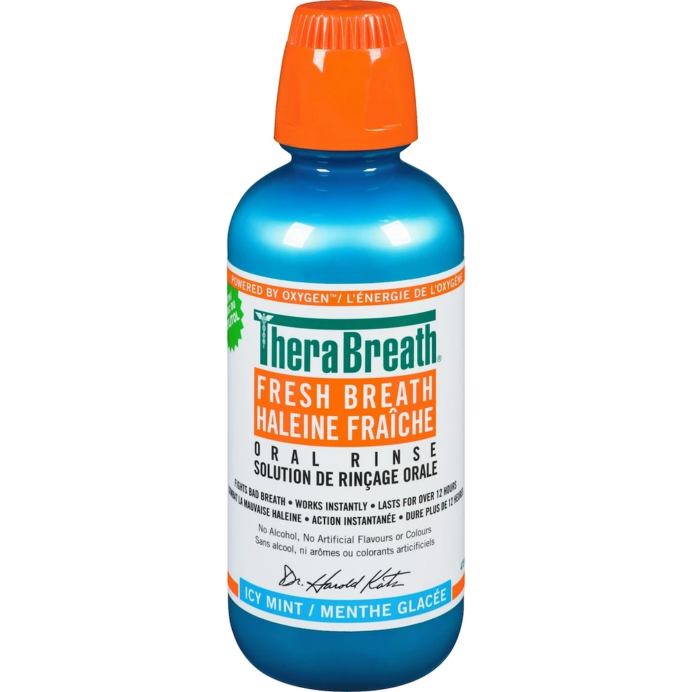 TheraBreath Haleine Fraîche Solution de Rinçage Orale Menthe Glacée 473 ml