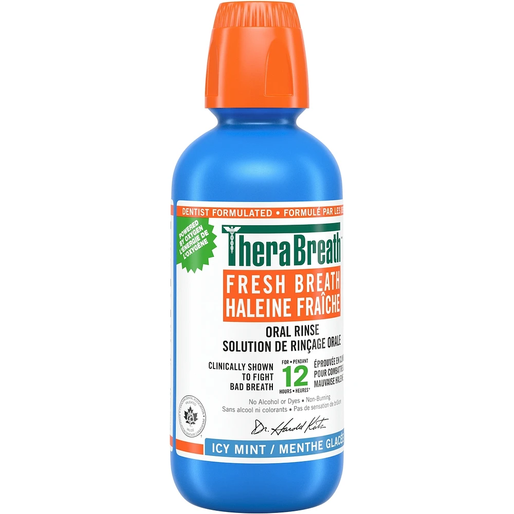 TheraBreath Haleine Fraîche Solution de Rinçage Orale Menthe Glacée 473 ml