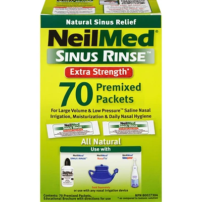 NeilMed Sinus Rinse Extra Strength Refills 70
