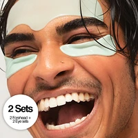 Tear Catchers Hydrogel Wrinkle & Stress-Relief Forehead & Eye Therapy Kit with Retinol & Vitamin C (x2 sets)