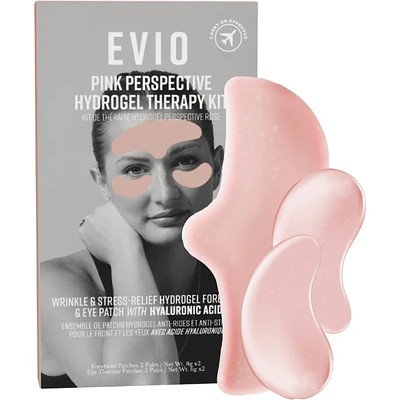 Pink Perspective Hydrogel Wrinkle & Stress-Relief Forehead & Eye Therapy Kit with Hyaluronic Acid (x2 sets)