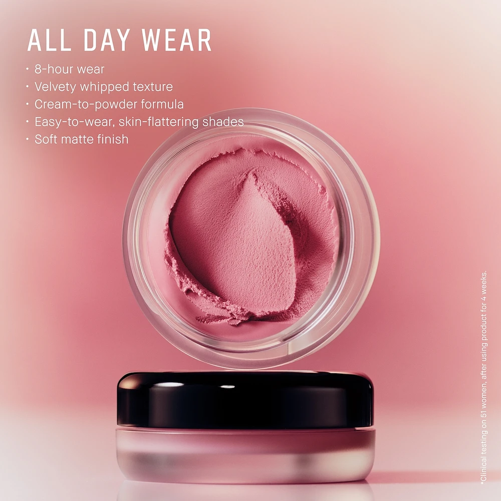 Fard à Joues et Lèvres Crème Mat Velours Rouge Pot