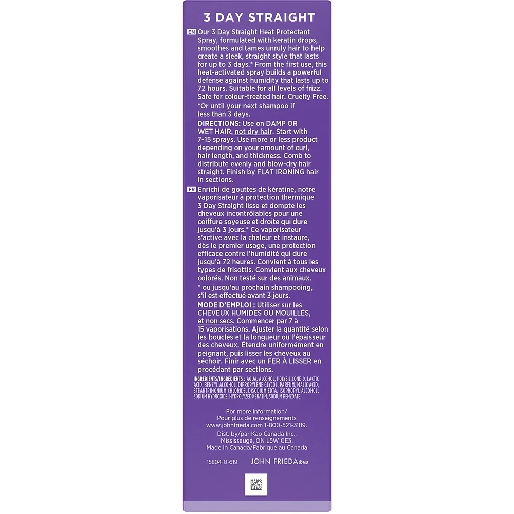 Frizz Ease 3-Day Straight Flat Iron Spray