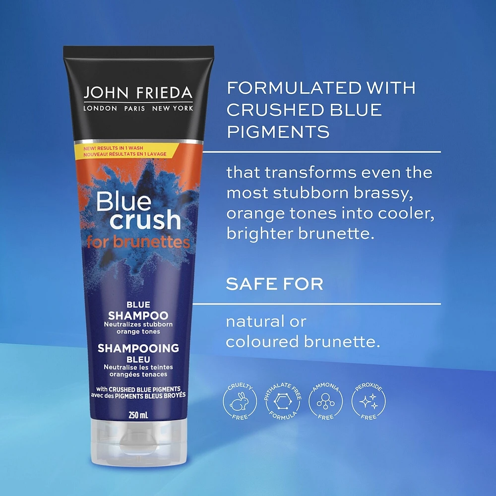 Blue Crush Blue Toning Shampoo for colour Brunette Hair