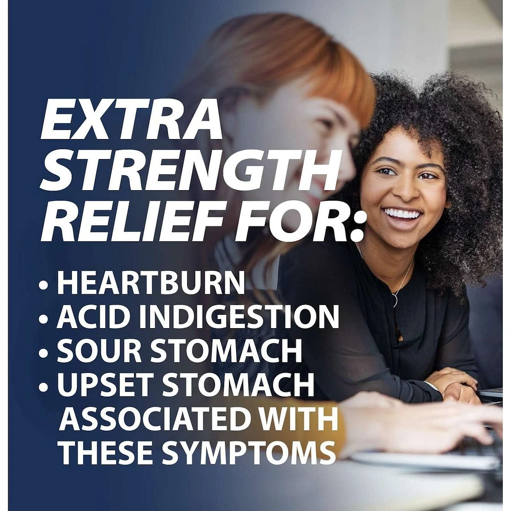 Rolaids Extra Strength Antacid, Mint Flavoured, 96ct, Fast Heartburn Relief