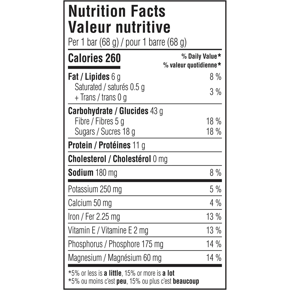Blueberry Almond Crisp Energy Bar, 70% Organic Ingredients, No Artifical Flavours, 68 g (Pack of 12)