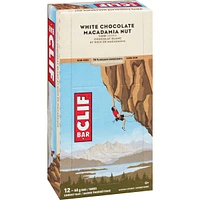 CLIF BAR - Energy Bars - White Chocolate Macadamia Flavour - (68 Gram Protein Bars, 12 Count)