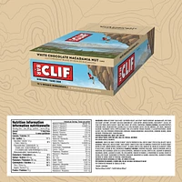 CLIF BAR - Energy Bars - White Chocolate Macadamia Flavour - (68 Gram Protein Bars, 12 Count)
