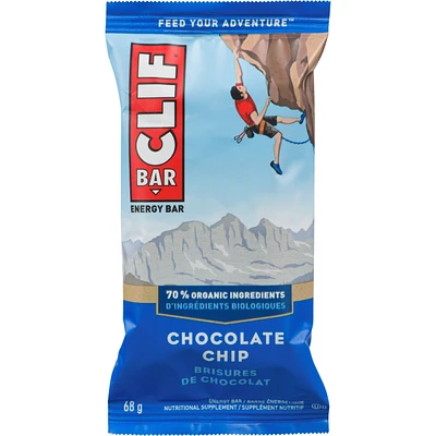 CLIF BAR - Energy Bars - Chocolate Chip - (68 Gram Protein Bars
