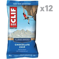 CLIF BAR - Energy Bars - Chocolate Chip - (68 Gram Protein Bars