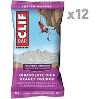 CLIF BAR - Energy Bars - Chocolate Chip Peanut Crunch - (68 Gram Protein Bars, 12 Count)