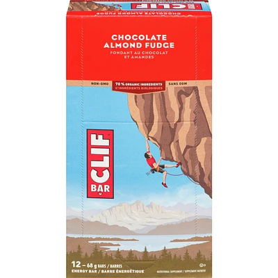 CLIF BAR - Energy Bars - Chocolate Almond Fudge - (68 Gram Protein Bars, 12 Count)