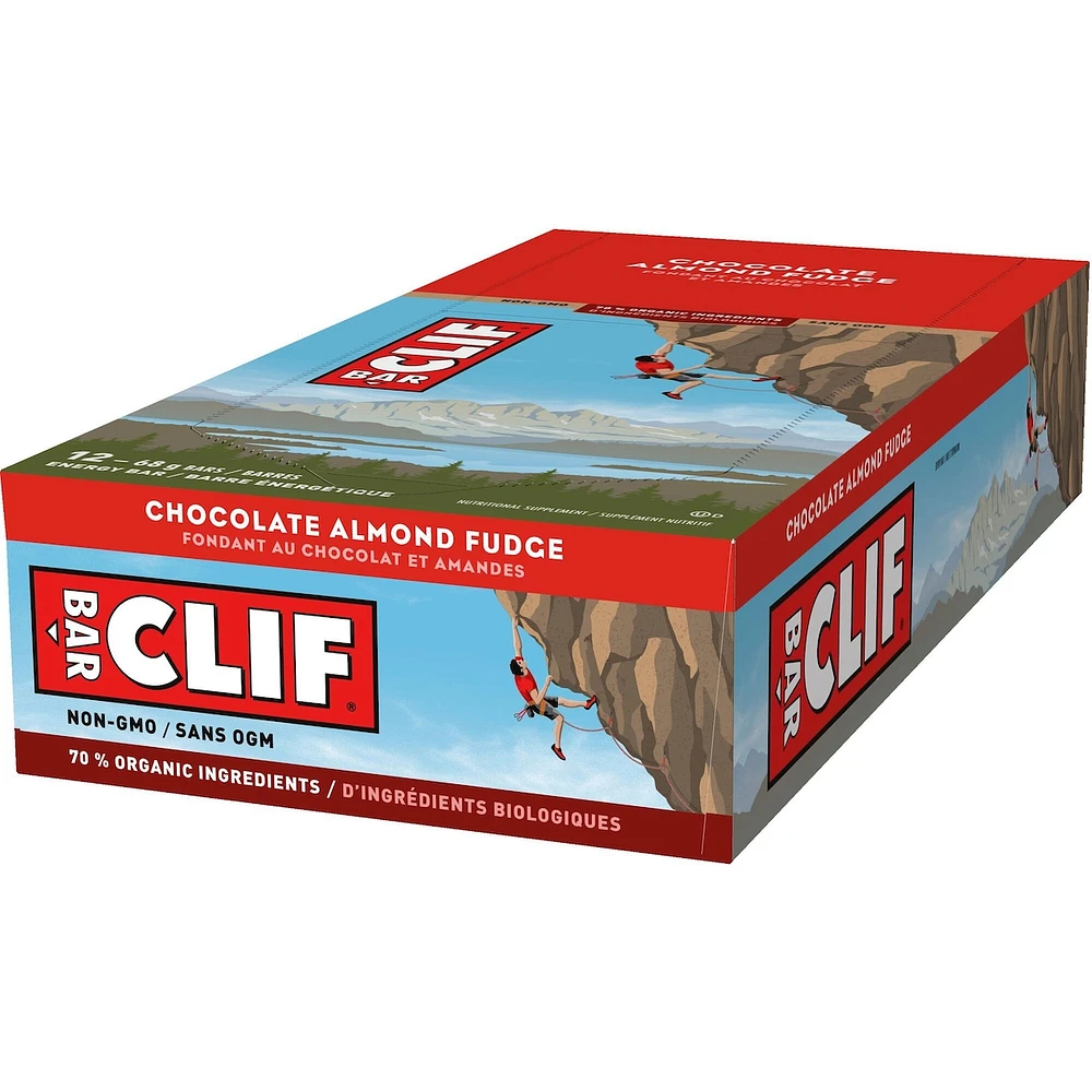 CLIF BAR - Energy Bars - Chocolate Almond Fudge - (68 Gram Protein Bars, 12 Count)