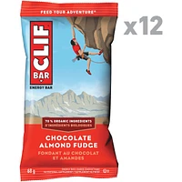CLIF BAR - Energy Bars - Chocolate Almond Fudge - (68 Gram Protein Bars, 12 Count)