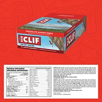 CLIF BAR - Energy Bars - Chocolate Almond Fudge - (68 Gram Protein Bars, 12 Count)