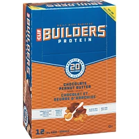 CLIF BUILDERS™  - Protein Bars - Chocolate Peanut Butter Flavour - (68 Gram Non-GMO Bars, 12 Count)