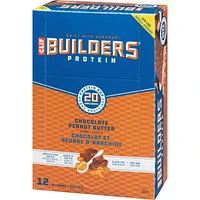 CLIF BUILDERS™  - Protein Bars - Chocolate Peanut Butter Flavour - (68 Gram Non-GMO Bars, 12 Count)