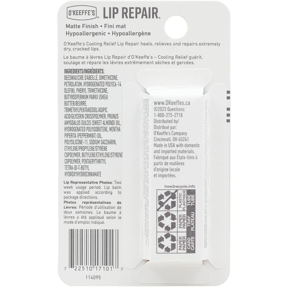 O'Keeffe's Cooling Lip Repair